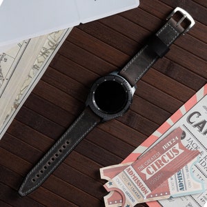 Samsung Galaxy Watch Band, Galaxy Watch 4, 5, 6, 7, Pro, Active, High Quality Crazy Leather, 40mm, 44mm, Personalized Premium Gift