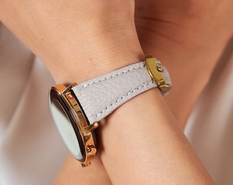 Pasek skórzany kompatybilny z zegarkiem Google Pixel Watch, pasuje do modeli Pixel 4 3 2 1 – 41 mm 45 mm, pasek zamienny do zegarka z systemem Android
