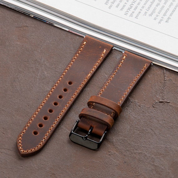 For SEIKO Watch Genuine Calf Leather Strap Band