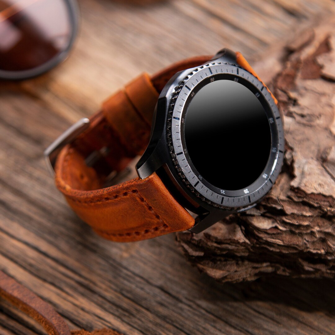 Leather Samsung Watch Strap, Personalized Gift, Galaxy Watch 6i 5