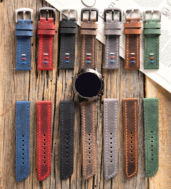Garmin Watch Band Leather Garmin Watch Strap Fenix 7 X 6 5 Pro Epix 2 Pro Forerunner Vivoactive Quick Fit Quick Realese Band Etsy Canada
