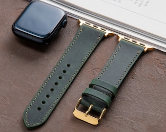 Green Apple Watch Band, Personalized Gift, 38mm, 40mm, 41mm, 42mm, 44mm, 45mm, 49mm, Ultra, Ultra 2, iwatch series  8 7 6 5 4 3 2 1 SE