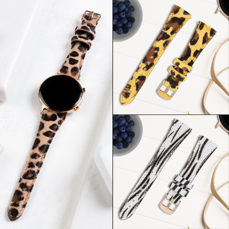 Puede incluir: Dos juegos de correas de reloj, uno con estampado de leopardo y otro con estampado de cebra. Las correas est&aacute;n hechas de un material suave y flexible y son compatibles con la mayor&iacute;a de los relojes inteligentes.