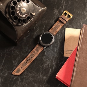 Holiday Gift idea, Personalized Samsung Watch Band, Brown, Galaxy Watch Ultra, 4, 5, 6, 7, Pro, Clasic, Active, Gear, Frontier,, 44mm, 46mm,