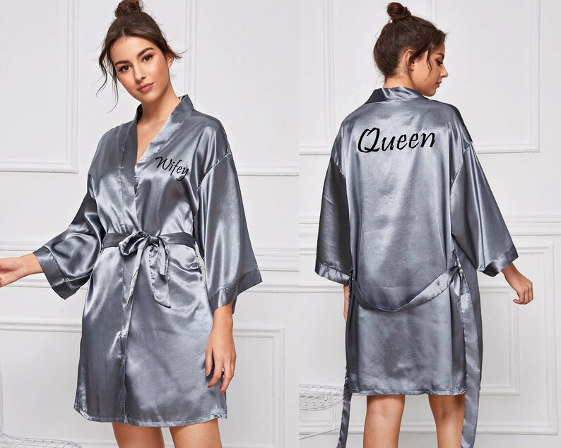 Birthday Girl Robes Birthday Squad Robes Satin Robes Custom Etsy