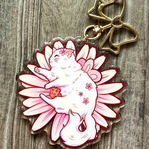 Daisy Cat Charm | Pastel, Kawaii, Fairycore |