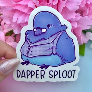Fat Birb Aufkleber | Apfel Vogel, Vinyl, Niedlich, Wasserfest |