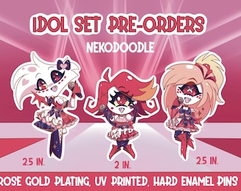 Hazbin Idol Enamel Pins PRE-ORDER