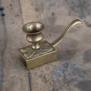 Chamber candle stick holder Vintage brass decor