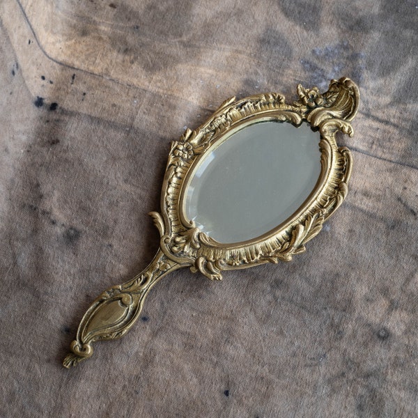 Hand Held Mirror Etsy