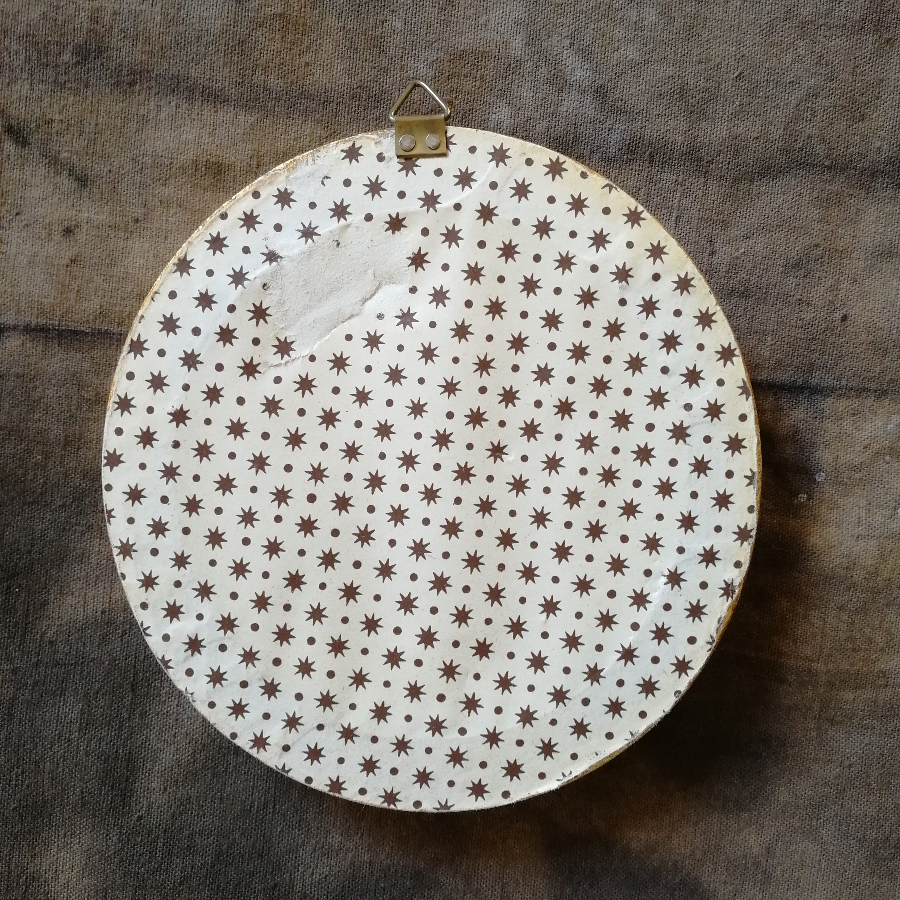 Small round picture frame Vintage gold photo frame Etsy