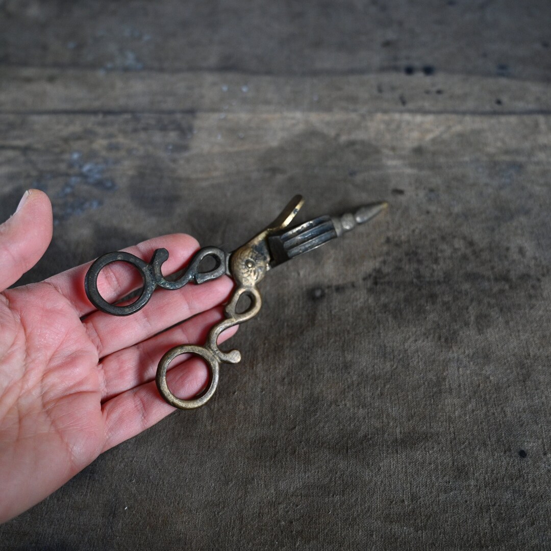 Wick Trimmer Vintage Candle Snuffer Scissors Etsy New Zealand
