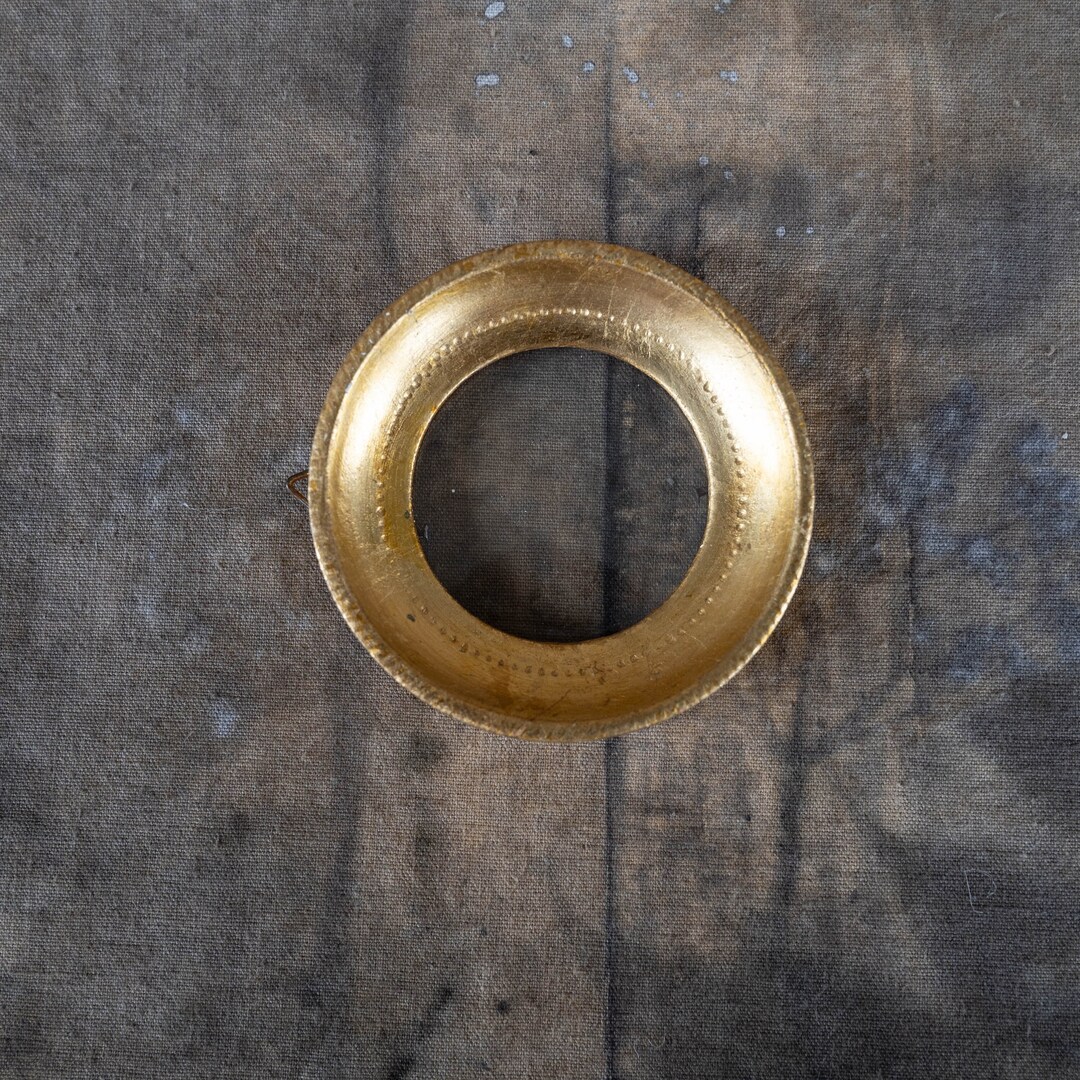 Small Round Picture Frame Vintage Gold Photo Frame Etsy