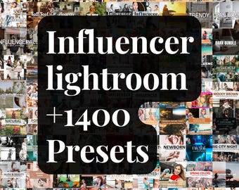 1400+ Influencer Lightroom Presets Bundle | Mobile & Desktop Filters