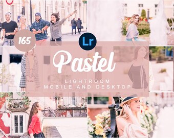 150+ Pastel Lightroom Presets Mobile & Desktop | Soft Aesthetic Instagram Filters | Blogger Travel Photo Editing | Digital Download