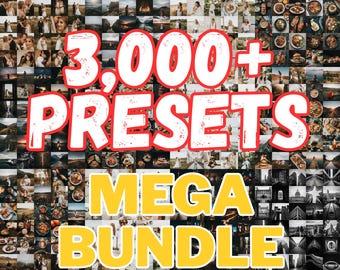 3000+ Lightroom Presets Bundle 2026, The Ultimate Master Collection, Mobile & Desktop Filters, AI Compatible, Influencer Mega Pack