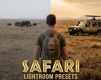 Safari Lightroom Presets for Mobile and Desktop | 10 Professional Outdoor Photography Filters | Adventure & Travel Travel Aesthetic
