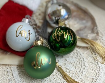 Weihnachtskugel personalisiert Christbaumkuge | Weihnachten Geschenk Nikolaus  Christbaum Weihnachtsbaum Personalisiert Geschenk