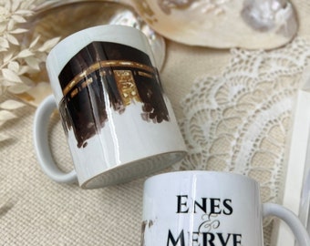 Personalisierte panorama Tasse Umrah Geschenk | Tasse Umrah Mubarak | Hajj Mubarak | Hajj Geschenk | Hac Umre Hediyesi -Ümre Hediyesi Bardak