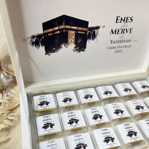 Schokoladenbox Umrah & Hajj Geschenk Schokobox Umrah Mubarak Hajj Mubarak Hajj Geschenk Hac Umre Hediyesi Ümre Hediyesi Bild 2