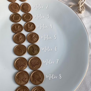 Fertige Wachssiegel | Gold/Bronze | - Selbstklebend