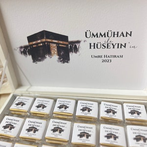 Schokoladenbox Umrah & Hajj Geschenk Schokobox Umrah Mubarak Hajj Mubarak Hajj Geschenk Hac Umre Hediyesi Ümre Hediyesi Bild 6