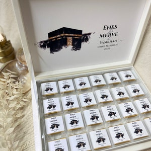 Schokoladenbox Umrah & Hajj Geschenk Schokobox Umrah Mubarak Hajj Mubarak Hajj Geschenk Hac Umre Hediyesi Ümre Hediyesi Bild 3