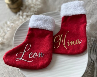 Christmas decorations, cutlery pouch - Christmas table decorations | Modern and personalized cutlery holder decorations for Christmas 2025 | Placemat, table set