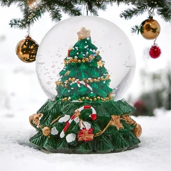 Schneekugel klein Handbemalt - Christmas - Noel - Weihnachtsgeschenk - Tanne - Wichtelgeschenk Weihnachtsdeko - Geschenk | Weihnachten 2024