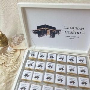 Schokoladenbox Umrah & Hajj Geschenk Schokobox Umrah Mubarak Hajj Mubarak Hajj Geschenk Hac Umre Hediyesi Ümre Hediyesi Bild 5