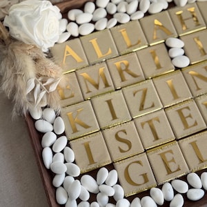 Allahin Emri Ile Kizinizi Istemeye Geldik Set - Kiz Isteme Cikolatasi Tepsi Seti - Chocolate İsteme Söz Nişan Engagement without almonds
