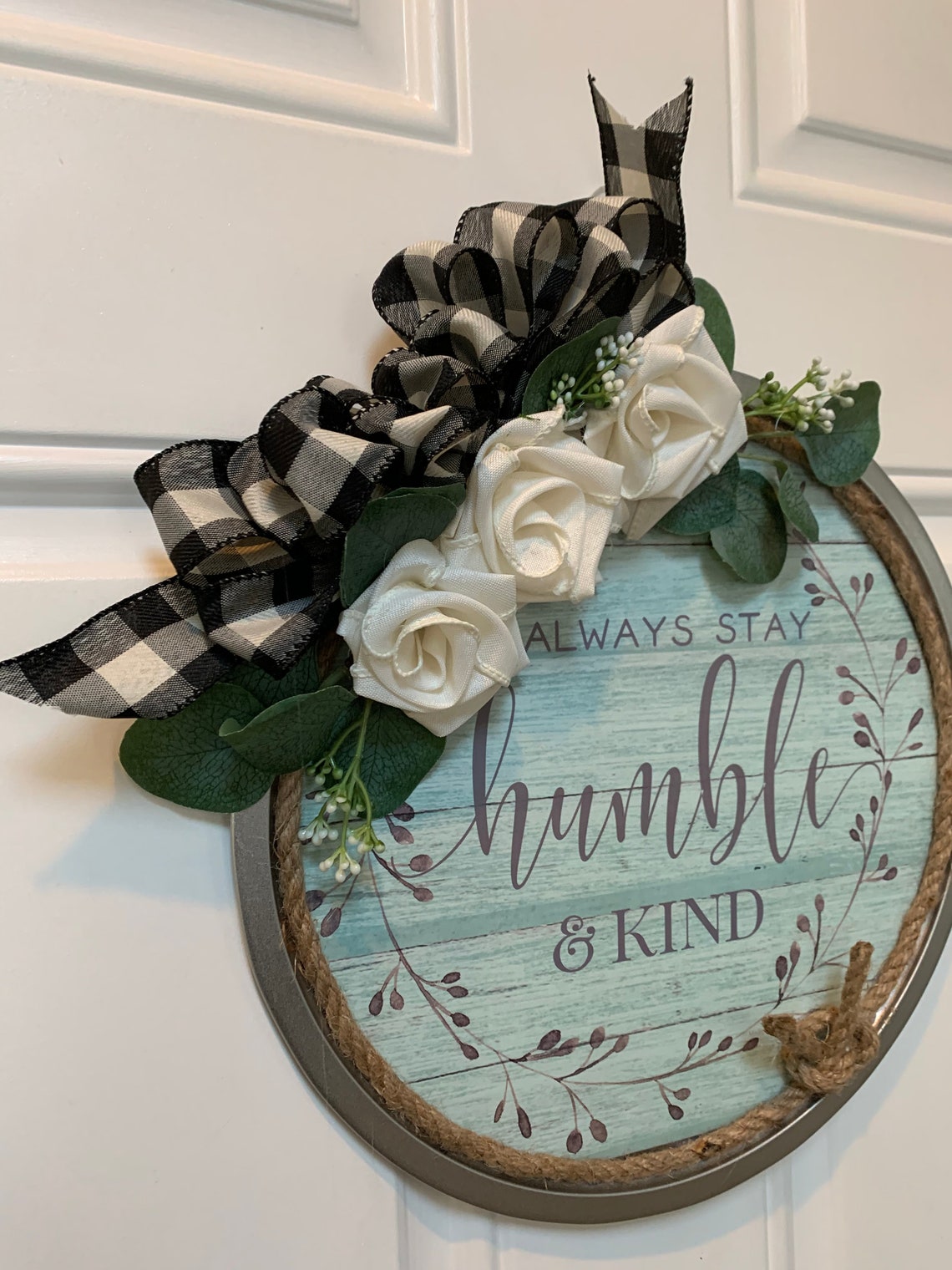 Pizza Pan Wreath Wall Decor Rustic Farmhouse Themed Wall Etsy