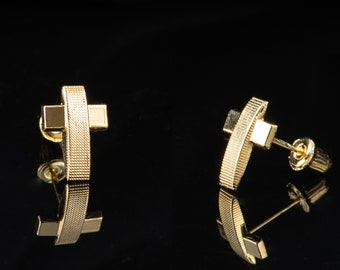 Boutons 585 Gold Gelbgold 2 Diamanten 2 Süßwasser Perlen Ohrringe Ohrh