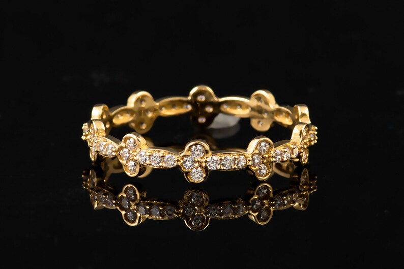14k Gold Dainty Stackable Cubic Zirconia Ring 14k Yellow Gold Stackable Band 14k Cubic Zirconia Dainty Ring 14k Yellow Dainty Band