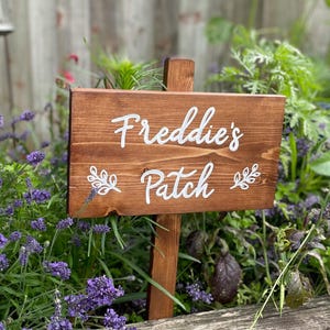 Personalised Garden Sign, Wooden Garden Plaque, Custom Outdoor Sign, Handmade Garden Sign, Allotment Sign, Greenhouse sign