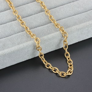 316L Stainless Steel O Chains For Women Men,Heavy Thick Chain Anklet Bracelet Necklace Choker Charms,DIY Jewelry Making,Silver Gold Color