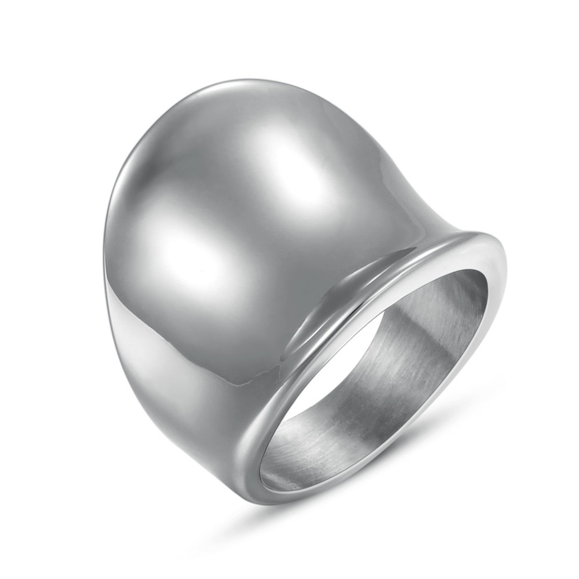 Anillos de mujer de acero inoxidable 316L anillos anchos Etsy España