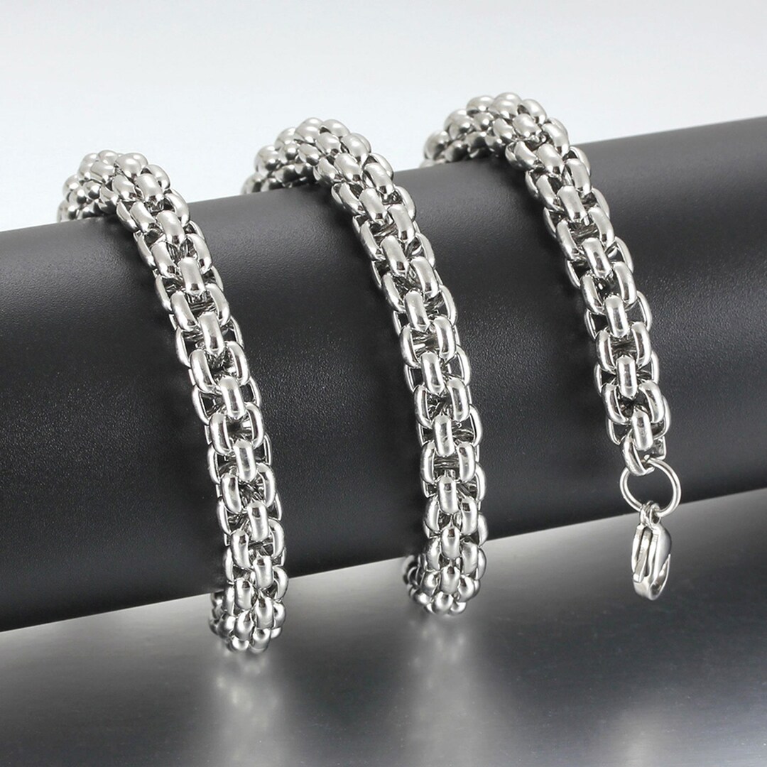 Collier chaîne en corde torsadée pour femmes et hommes, couleur argent, 16/18/20/22/24 pouces, 4mm, bijoux à breloques de mariage à la mode  36