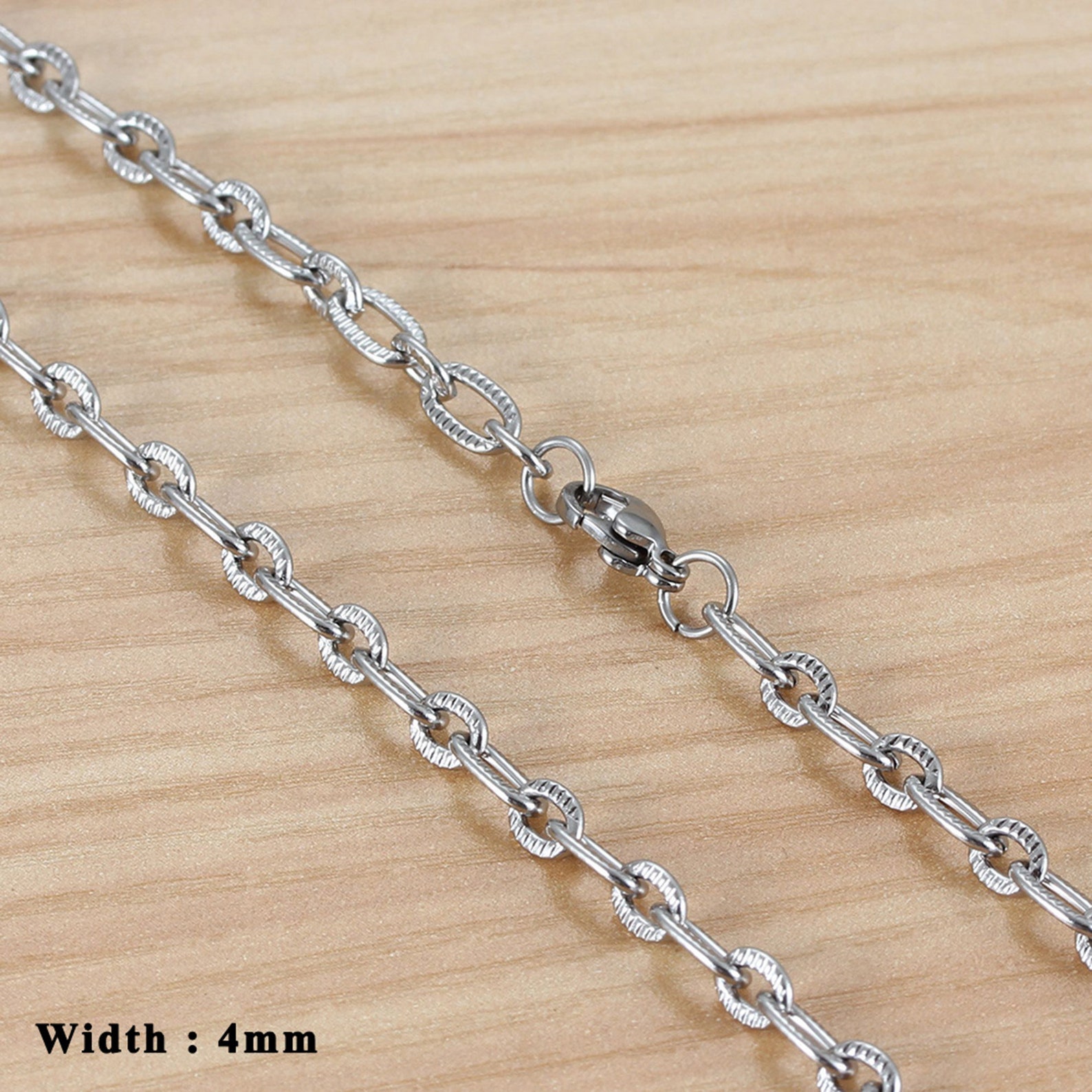 2pcs/ lote cadenas de acero inoxidable mujeres hombres unisex Etsy