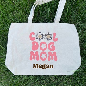 Draagtas hond moeder, draagtas coole honden moeder, canvas tas hond moeder, cadeau hond moeder, katoenen canvas draagtas, draagtas puppy, draagtas puppy, draagtas zomer