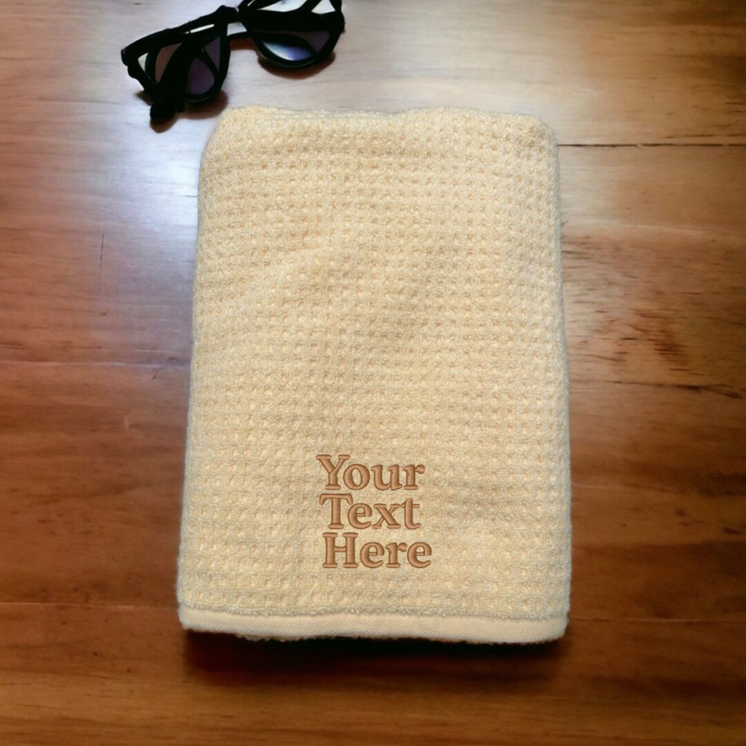 CUSTOM Bath Towel, Embroidered Bath Towel, Monogrammed Towel