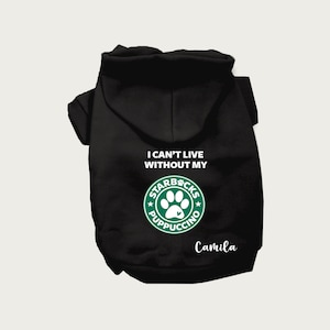 Custom Puppuccino dog hoodie | starbarks dog hoodie | Pup cup dog hoodie | Puppuccino pet cat hoodie