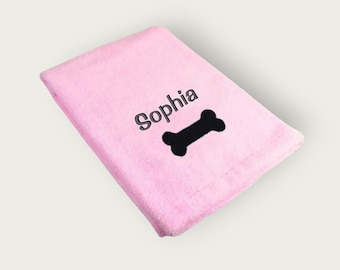 CUSTOM embroidered Dog Towel, personalized dog gift, microfiber dog towel, pool dog towel, puppy towel