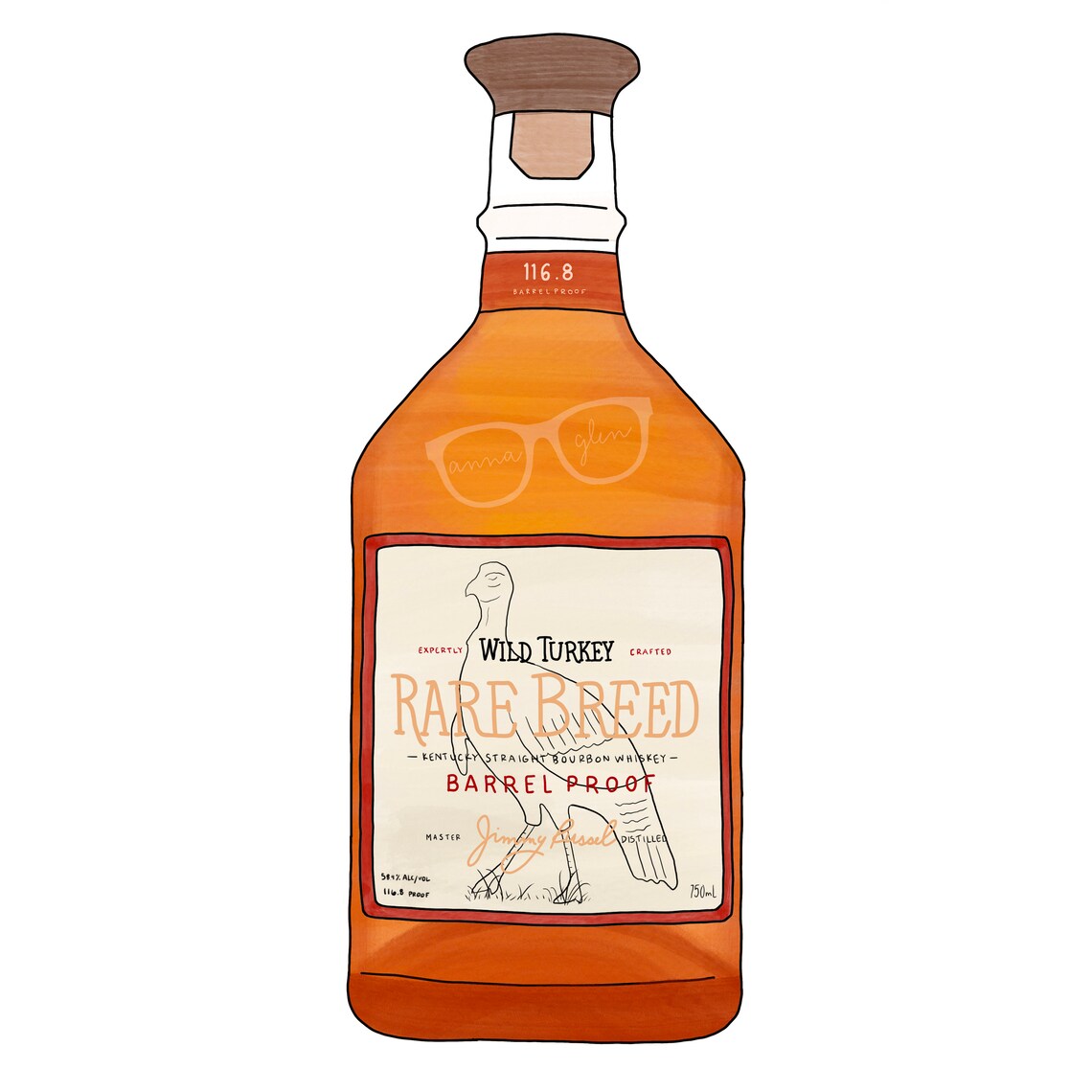 Wild Turkey Rare Breed Print Digital Art for Bourbon Lovers | Etsy