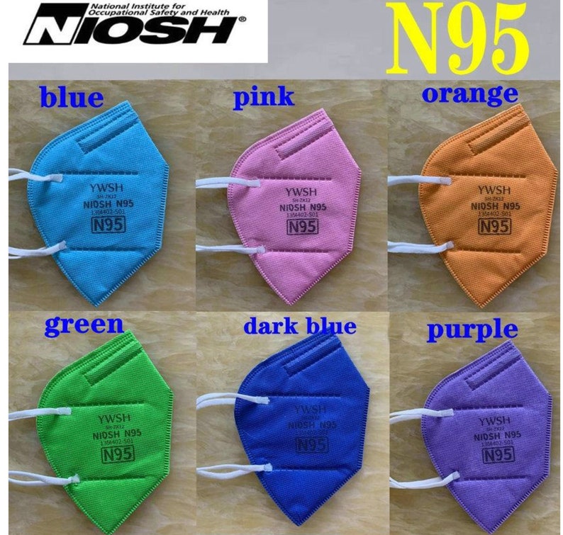 10x KN95 Face Masks NIOSH Tested FDA Approved Stylish Etsy
