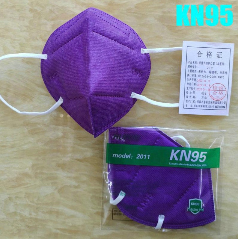 10x KN95 Face Masks Stylish Colors for Men & Women Etsy