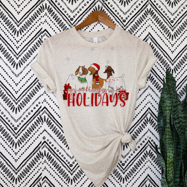 Hoofy Holidays Goat Shirt