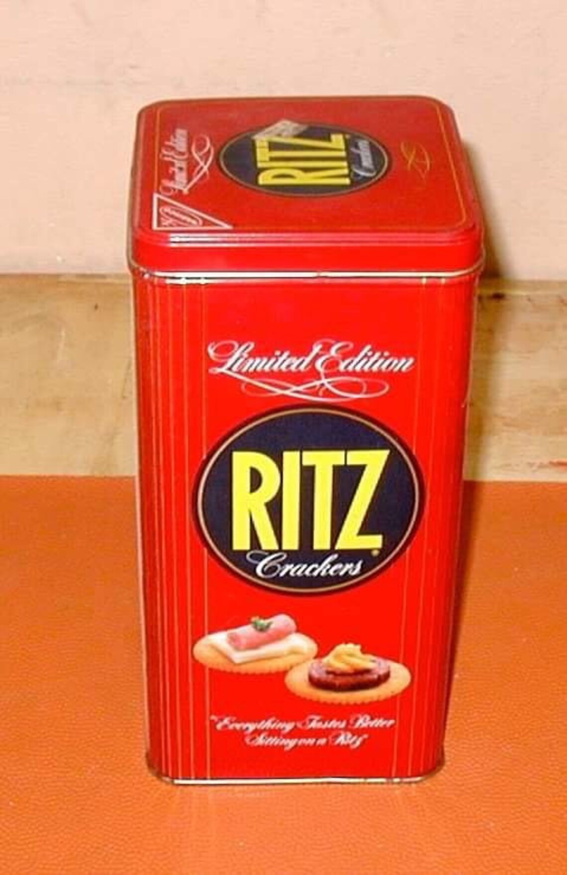 Limited Edition Ritz Cracker Tin. Vintage rectangular tin. Etsy
