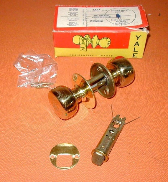 Vintage Yale Door Knob Handle NOS In Original Packaging. Free Etsy