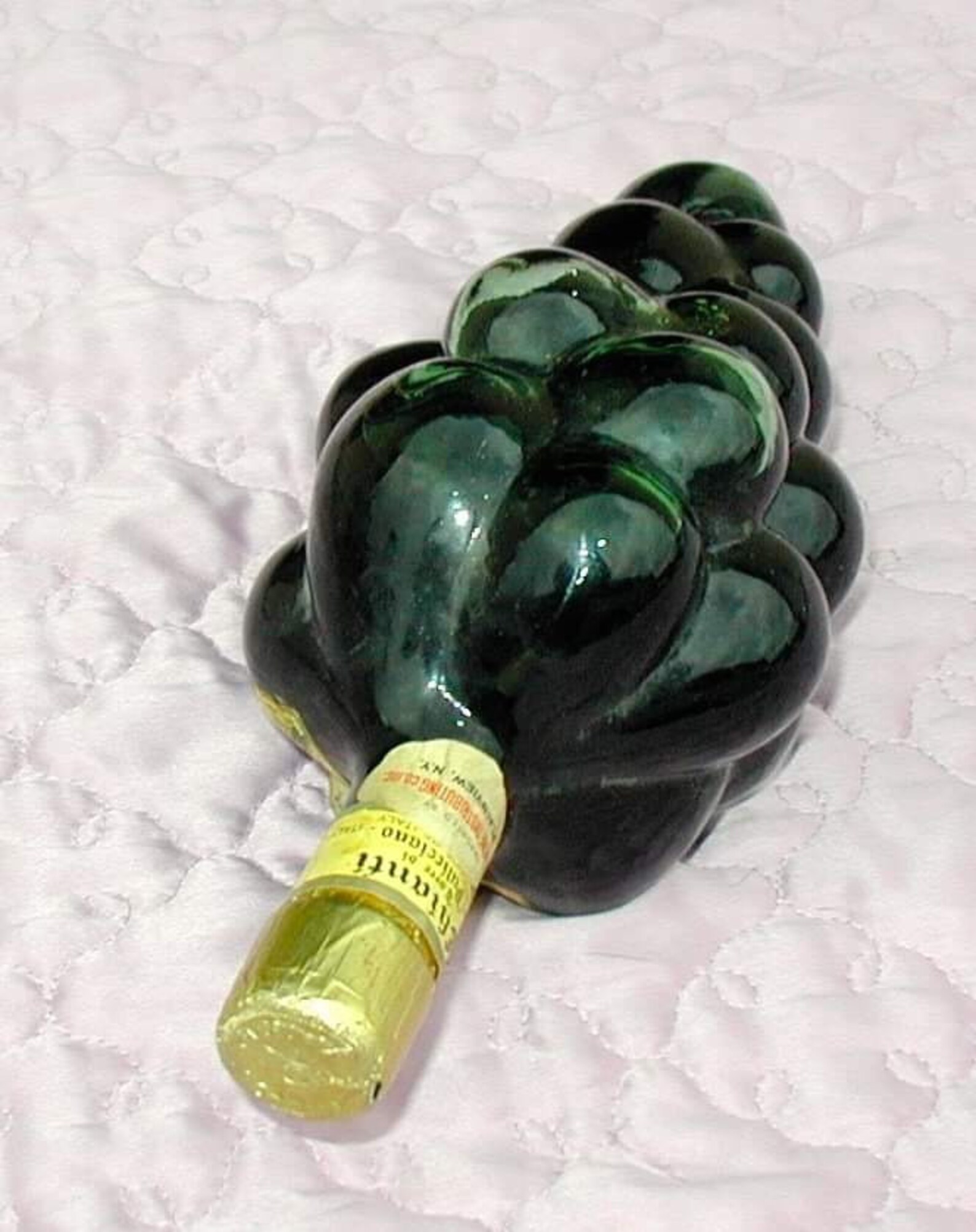 Vintage Bunch of Grapes Glass Decorative Wine Bottle. Etsy